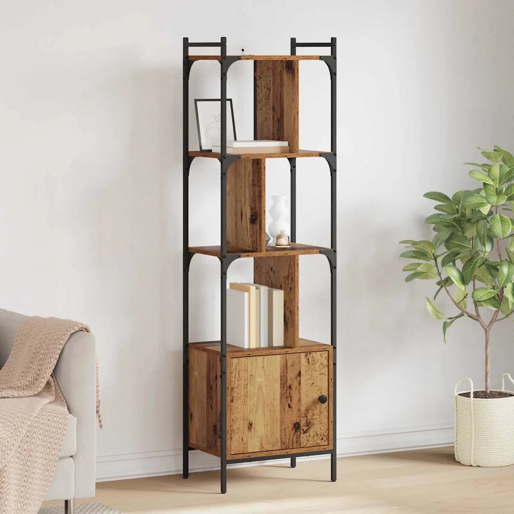 Libreria-Scaffale per Libri-Mobile di Stoccaggio Legno vecchio 44,5 x 30 x 154,5 cm Legno multistrato