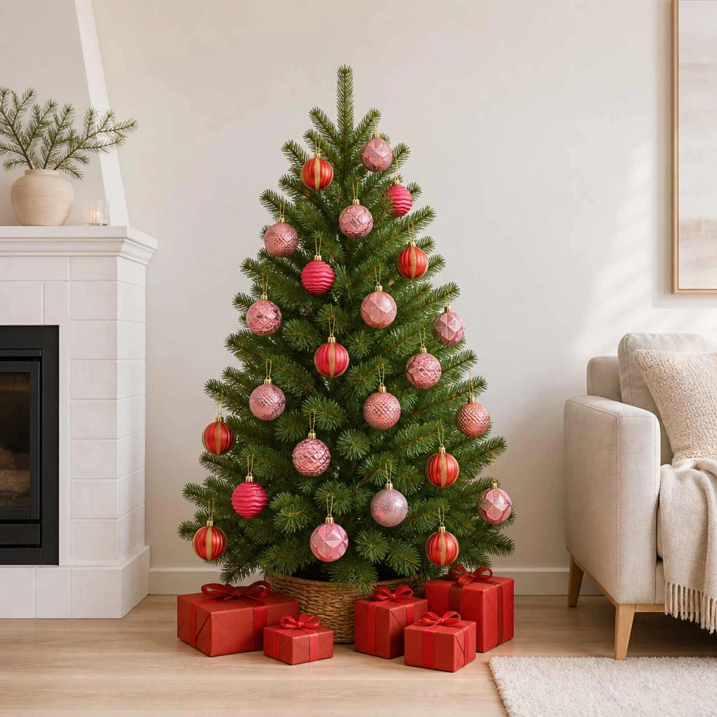 Set di Palline di Natale 36 pz Rosa e rosé Diam. 6 cm 42050714