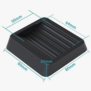 Pads di fissaggio per ruote inclinabili, supporti per ruote, piedini di fissaggio per ruote, accessori per computer, ruote inclinabili per sedie da ufficio, tappeti antiscivolo, pads clip, 4 pezzi