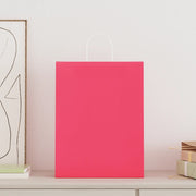 Sacchetti di Carta 250 pz con Manici Rosa 32x12x42 cm CFW2558436