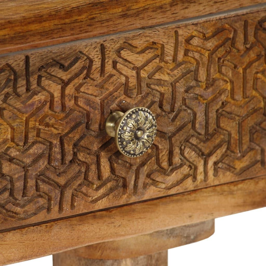 Buffet credenza mobiletto consolle mobile contenitore legno massello di mango 102 cm 4402129