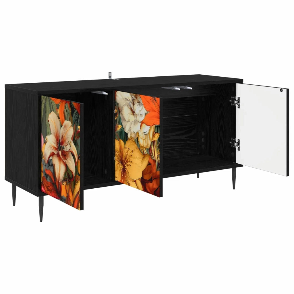 Mobile TV GENNEP 102 x 33 x 51 cm Rovere Nero 8007095
