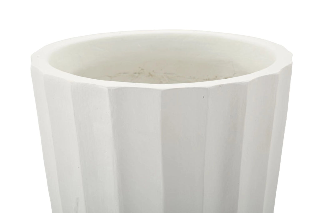 Vaso Glint Ø25x50 cm in Mgo Bianco