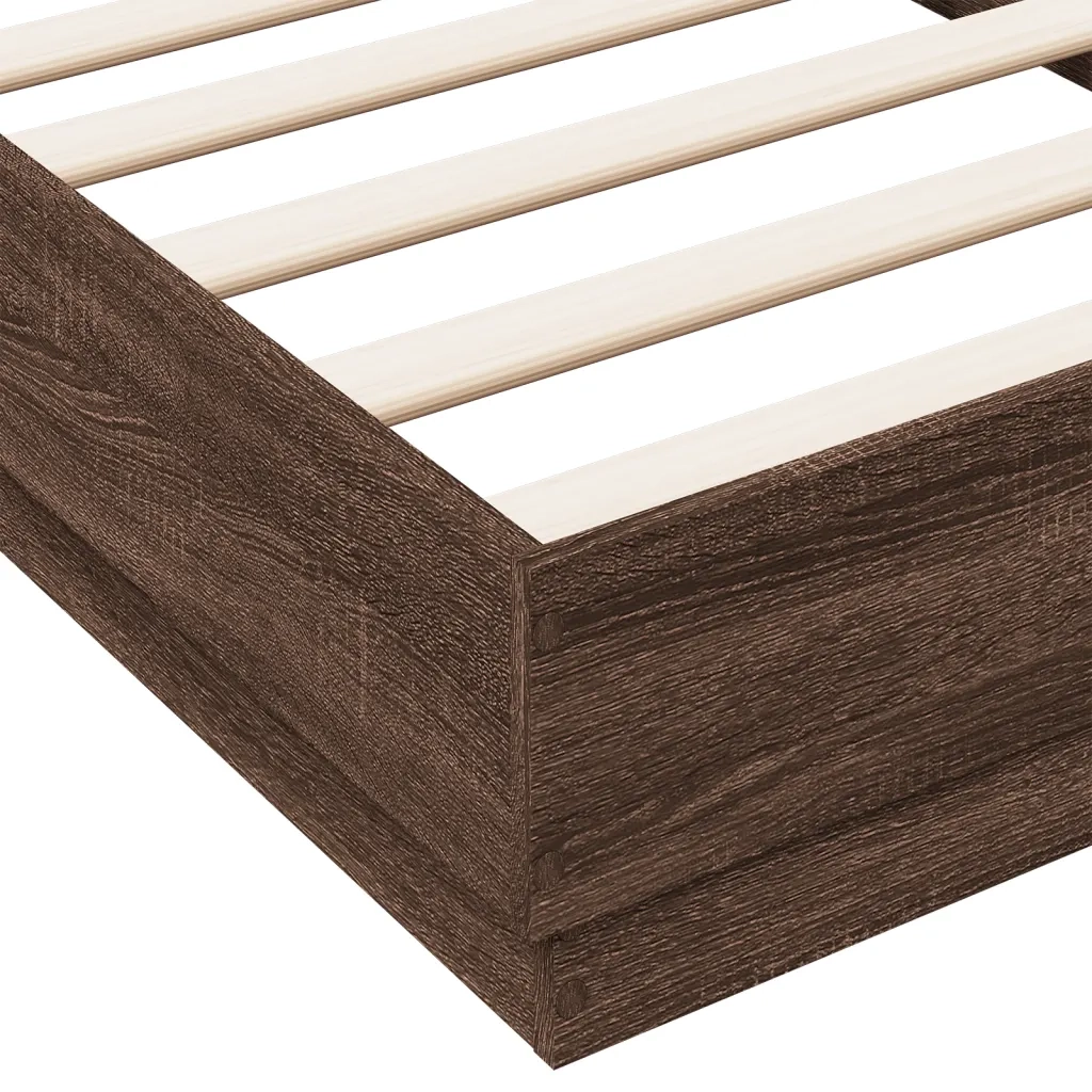 Giroletto con LED Rovere Marrone 90x190 cm 839545