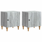 Armadio da Notte 2 pcs Grigio Sonoma 43 x 34,5 x 50 cm