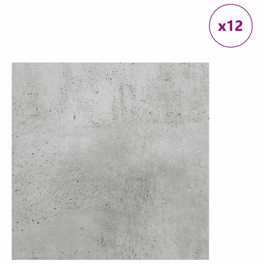 Pannelli decorativi 12 pcs Grigio cemento 30 x 30 x 0.27 cm
