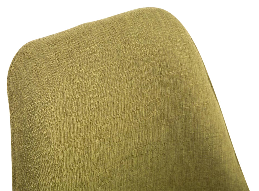 Set di 4 sedie per visitatori Toulouse Fabric Square verde,natura