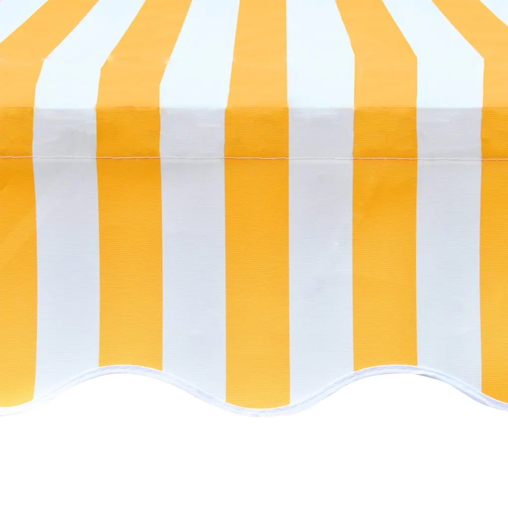 Tendone Parasole in Tela Arancio e Bianco 500x300 cm  cod mxl 12790