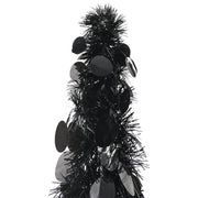 Albero di Natale Artificiale Apribile Nero 180 cm PET 320987