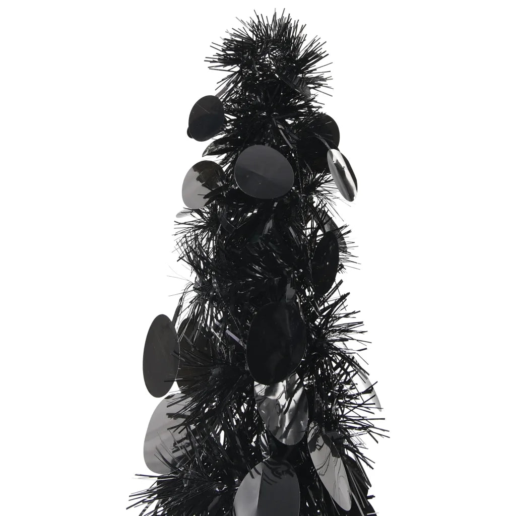 Albero di Natale Artificiale Apribile Nero 180 cm PET 320987