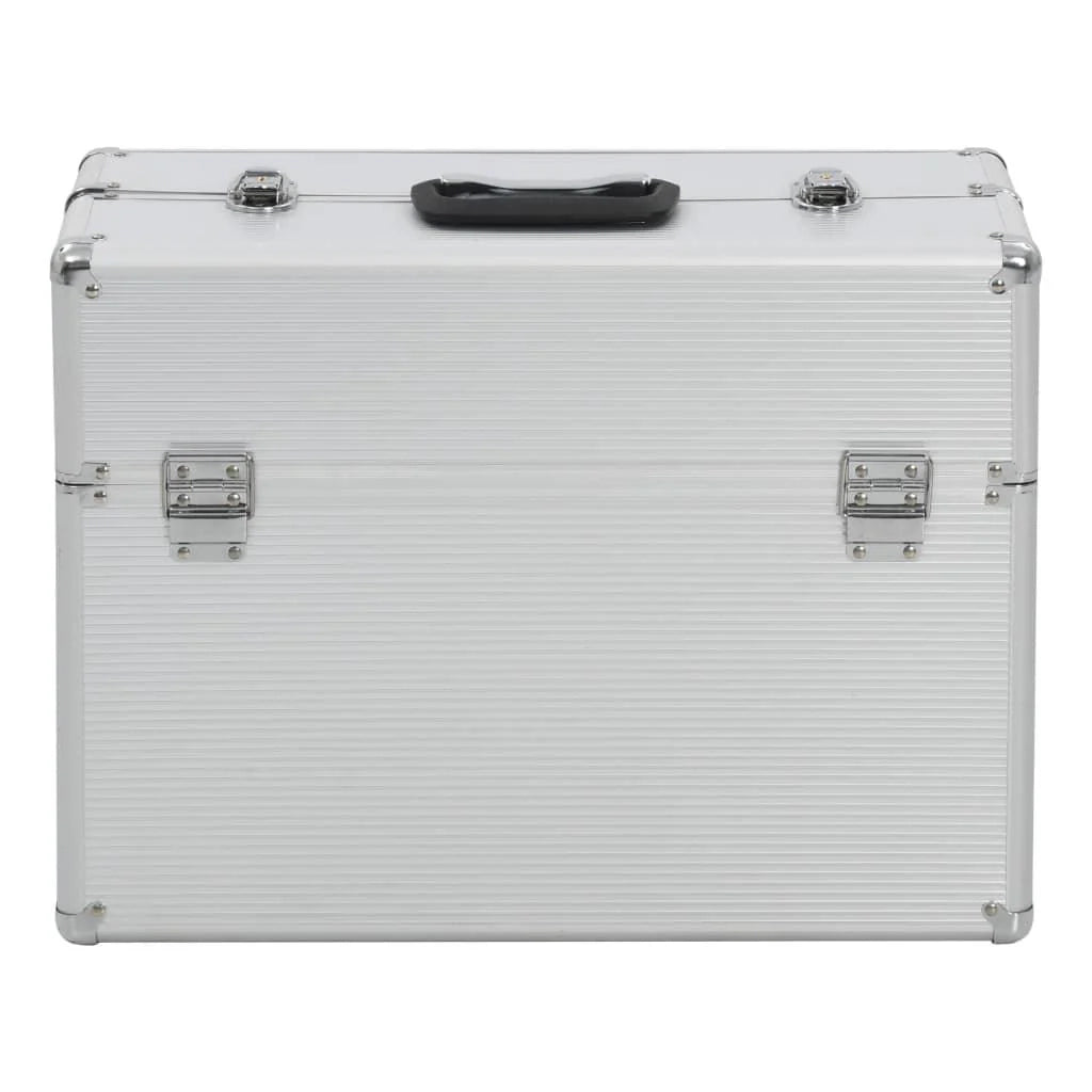 Cassetta porta attrezzi 47 x 36 x 20 cm alluminio argento 02_0003217