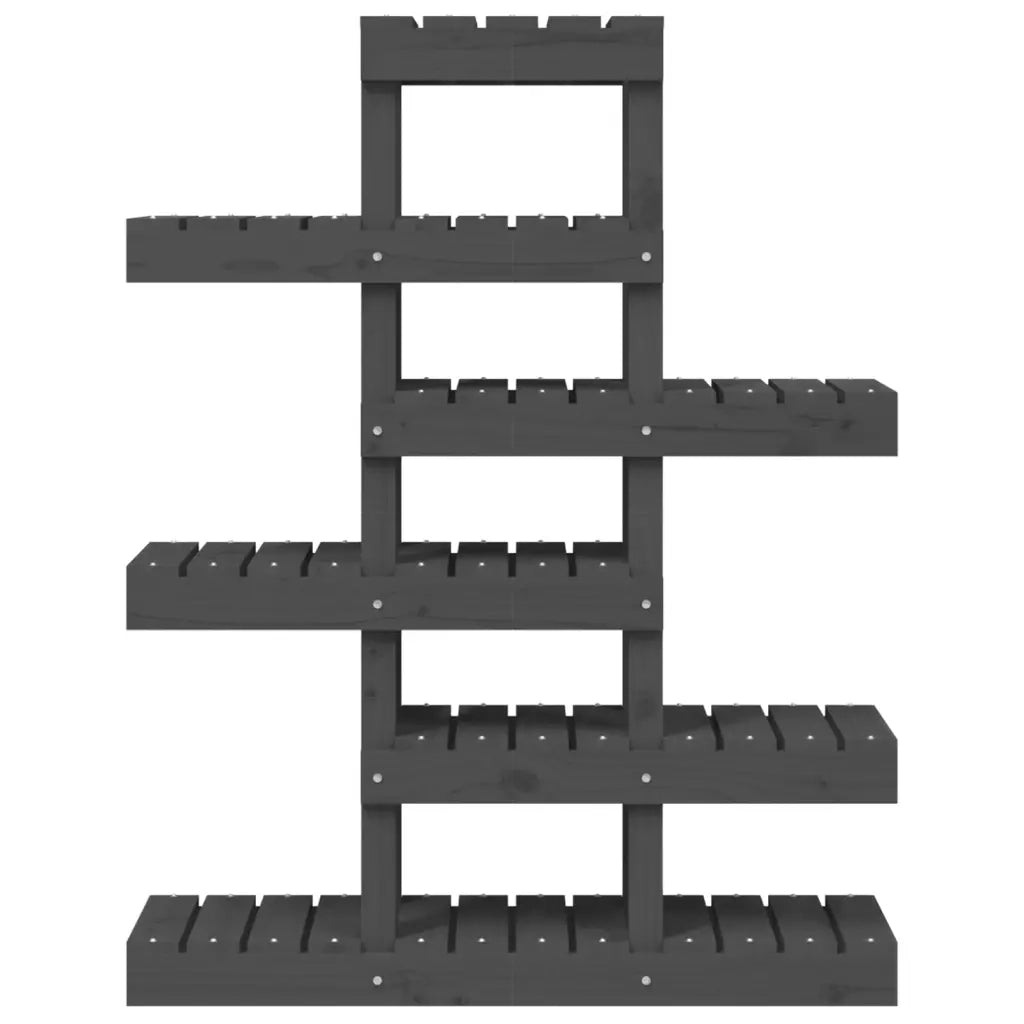 Supporto per piante | Sostegno per piante Grigio 85x25x109,5cm Legno Massello di Pino
