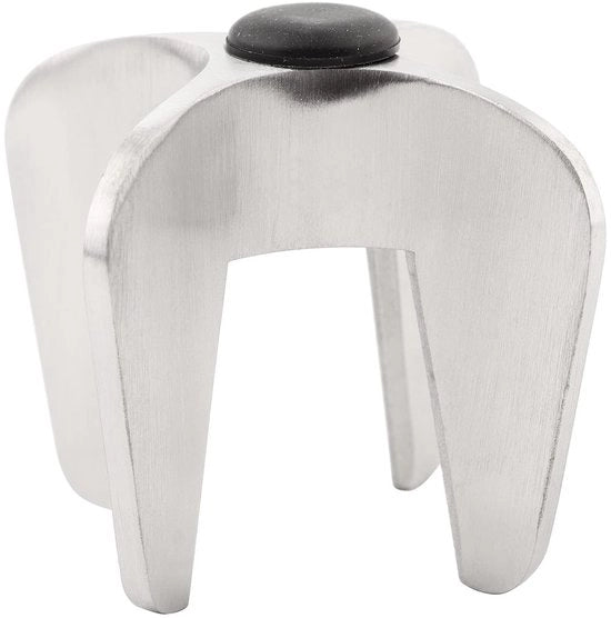 Opener per bottiglia di champagne - Costruzione in acciaio inossidabile - Design a torsione - Rimuovitore di tappo di champagne - Apertura del tappo - Adatto a tutte le tipologie di bottiglie di vino - Colore argentato