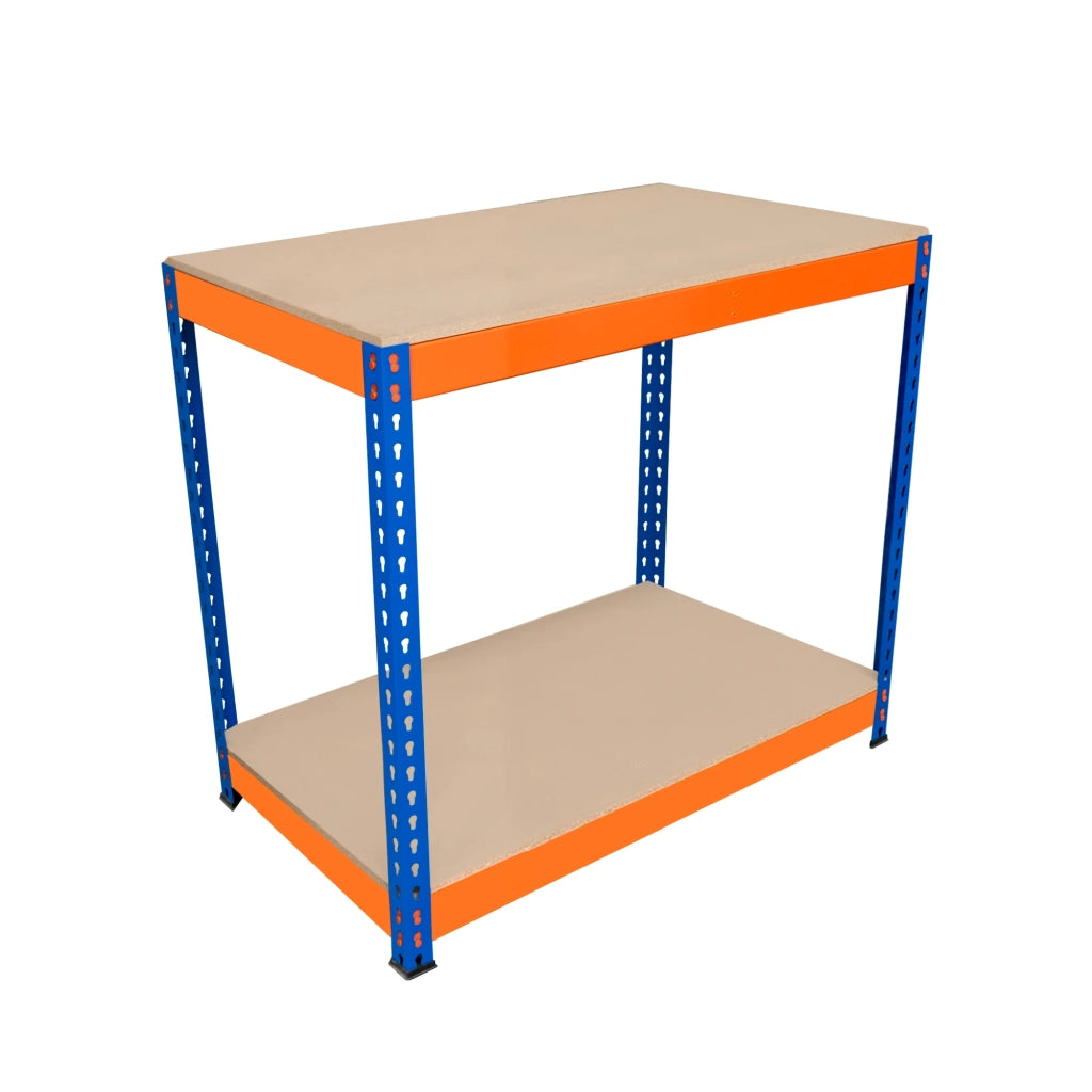 Banco da Lavoro a 2 Ripiani S-Rax - Postazione di lavoro 300kg - 90x60x90cm