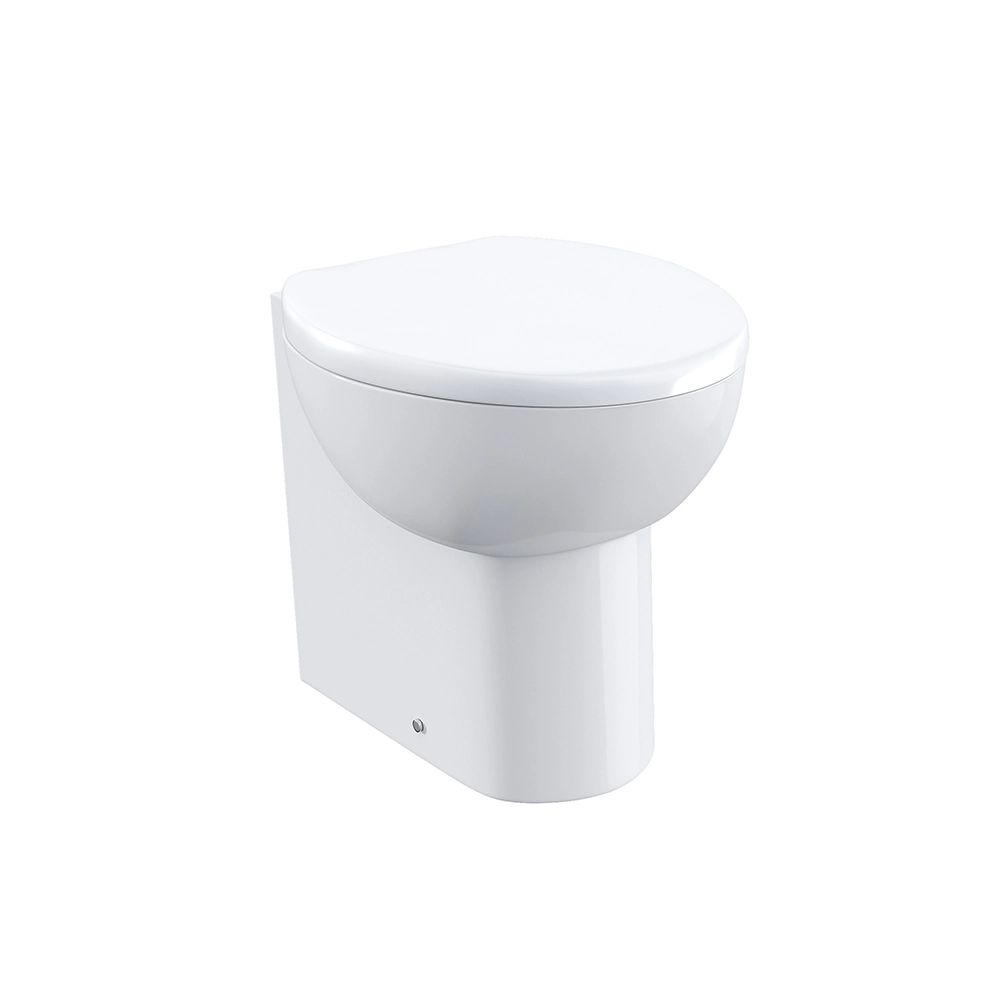 Vaso WC filomuro in ceramica bianco lucido con sedile soft-close | Doha