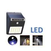 Trade Shop - Lampade 30led 15w Parete Muro Energia Solare Sensore Movimento Applique Esterno -