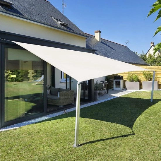 Sole a terra, 2,5 x 3 m, rettangolare, impermeabile, zonatura, sole a terra colore crema, 95% protezione UV, per esterno, giardino