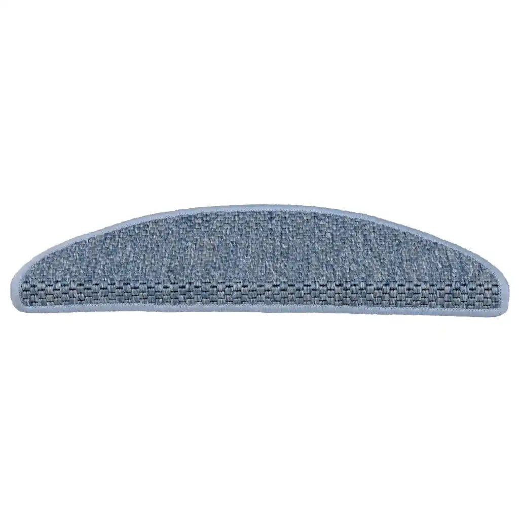 Tappeti Autoadesivi per Scale Aspetto Sisal 15pz 56x20 cm Blu cod mxl 78605