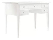 Scrivania 5 cassetti in legno arte povera bianco 105x56x81 (1021) - Mobili 2G