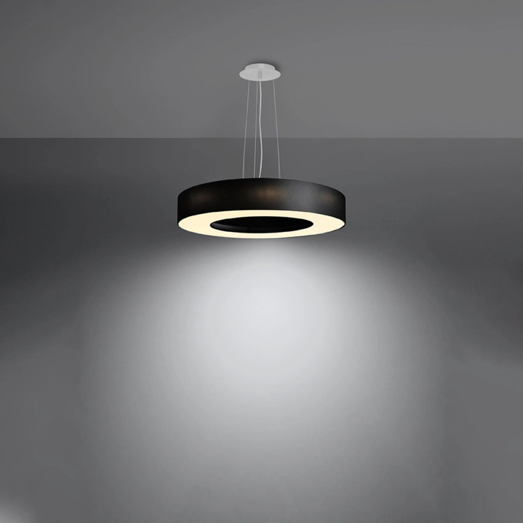 Lampadario SATURNO SLIM 50 nero
