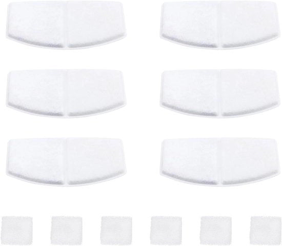 Filtro per Fontana per Gatti 6 in 1 Plus - Filtro di Sostituzione per Fontane per Animali - Adatto per Fontane per Animali Senza Fili da 2,8L/94oz