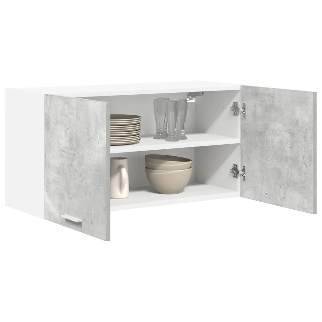 Armadio pensile con porta Grigio cemento 80 x 31 x 40 cm 884181