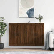 Armadietti a Parete 2 pz Rovere Marrone in Legno Multistrato 3198032