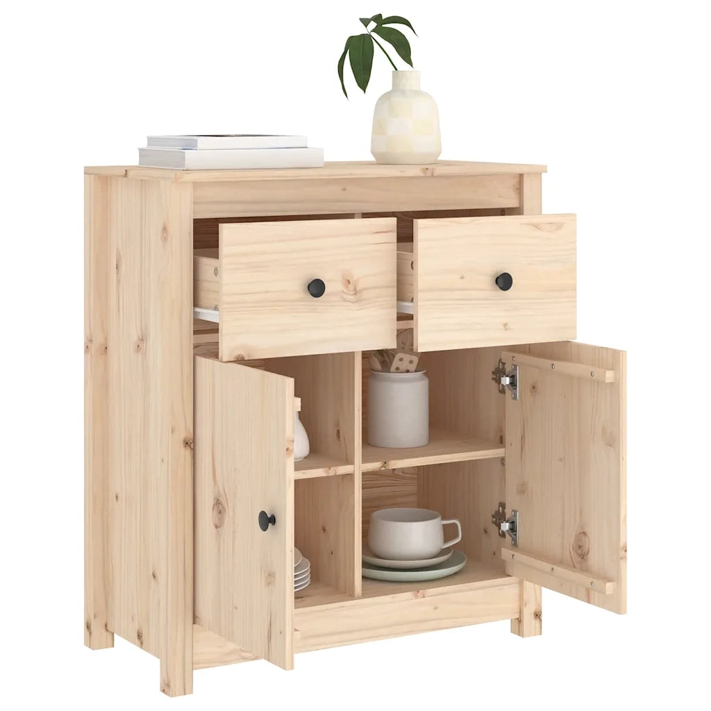 Credenza 70x35x80 cm in Legno Massello di Pino 813749