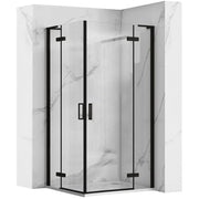 Cabina Doccia Rea Hugo Double Black 80x80