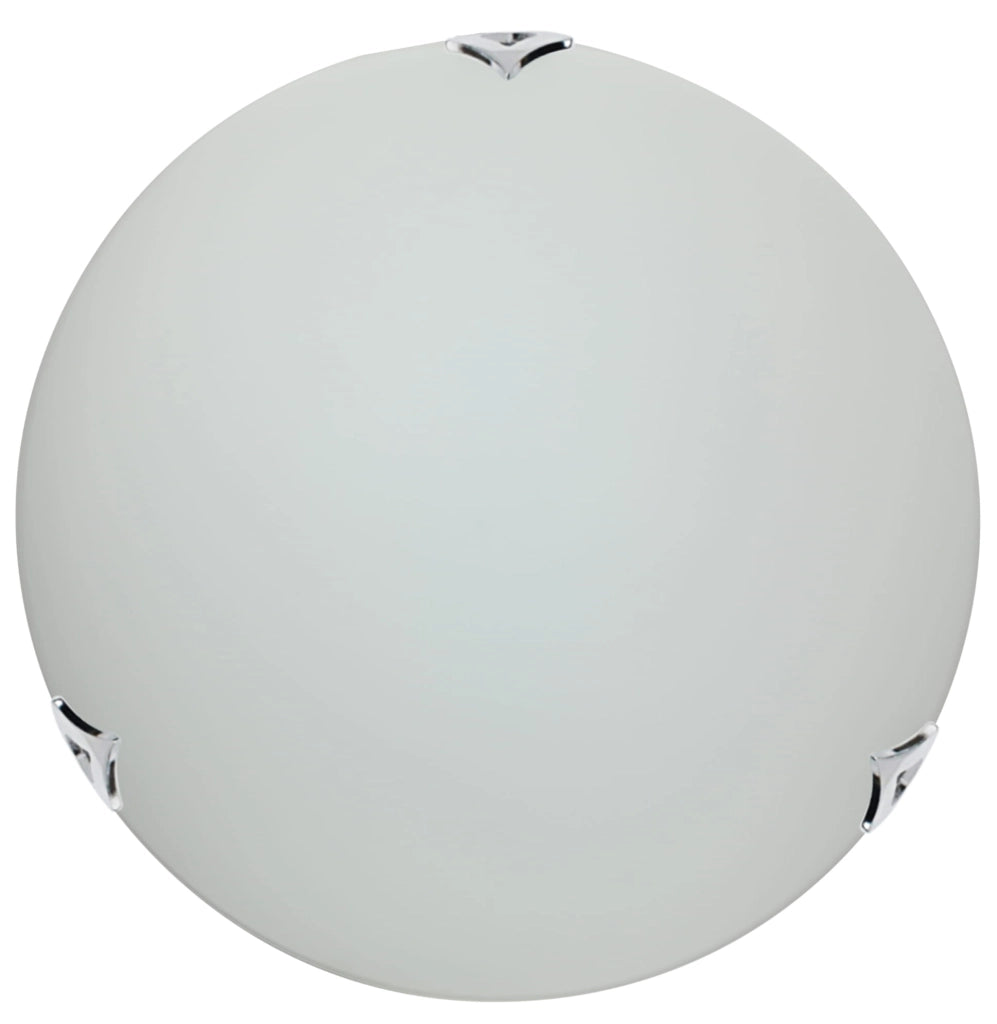 Plafoniera Candellux Sara tonda bianca/cromo 30cm E27