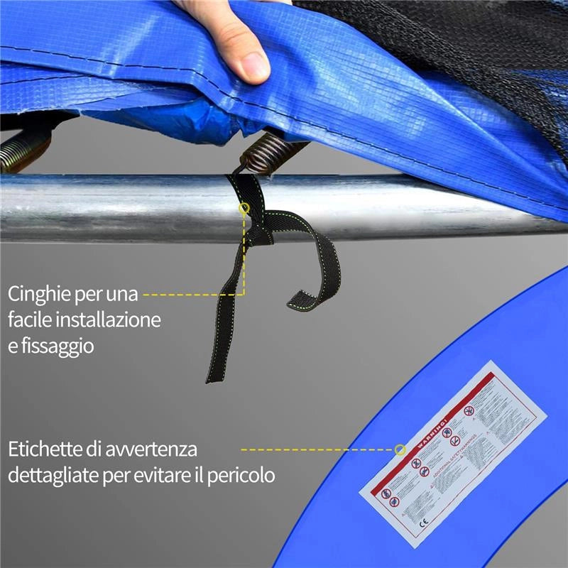 COPERTURA DI PROTEZIONE PER TRAMPOLINO ELASTICO (Ø366CM)