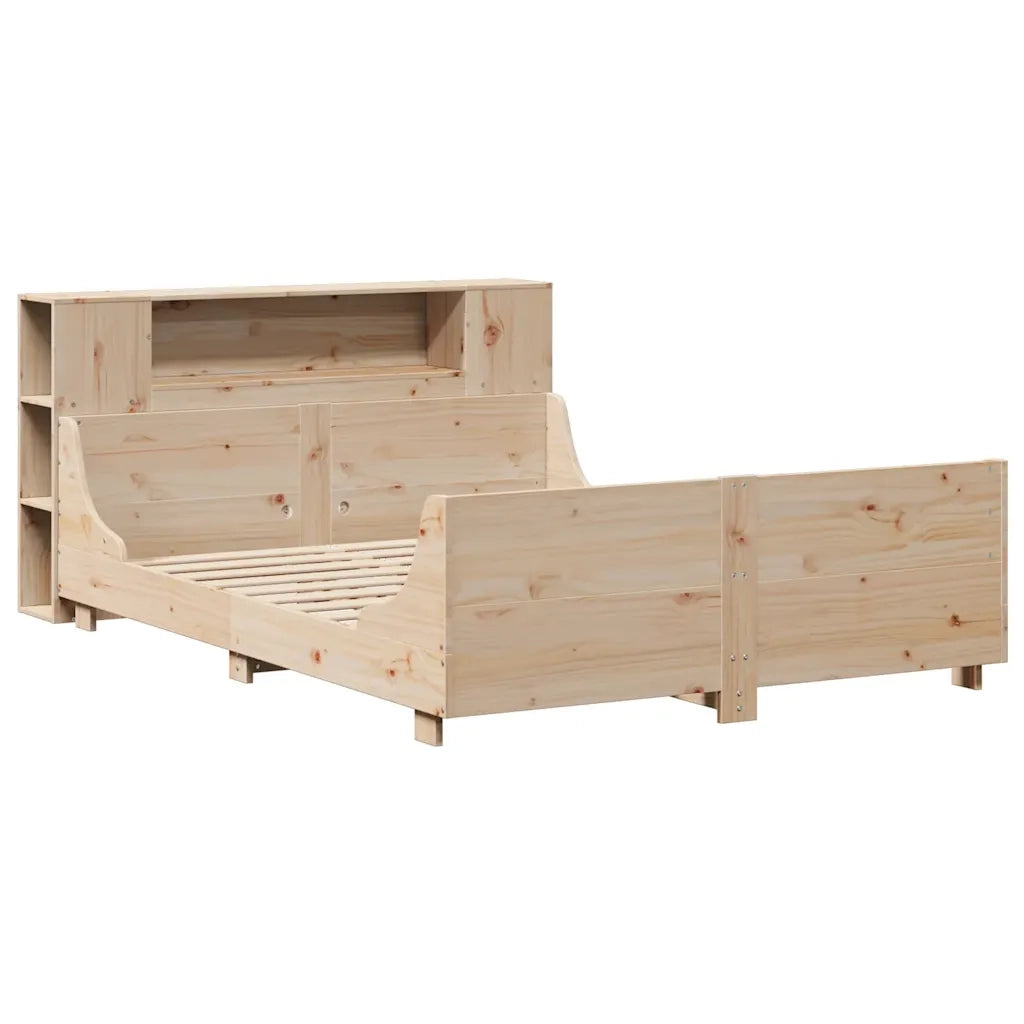 Letto senza Materasso 135x190 cm in Legno Massello di Pino 3323776