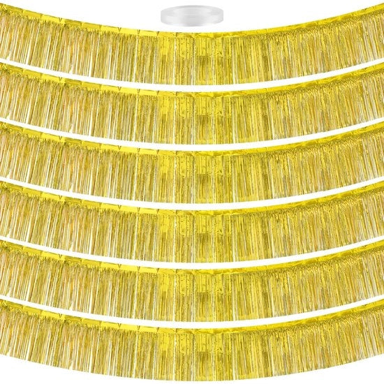Decorazione da Parete a Tema Oro Metallic - Decorazione da Parete per Feste - Decorazione da Parete per Matrimoni - Decorazione da Parete per Compleanni - Dimensioni 30 x 300 cm - Realizzato con Materiali Riciclabili
