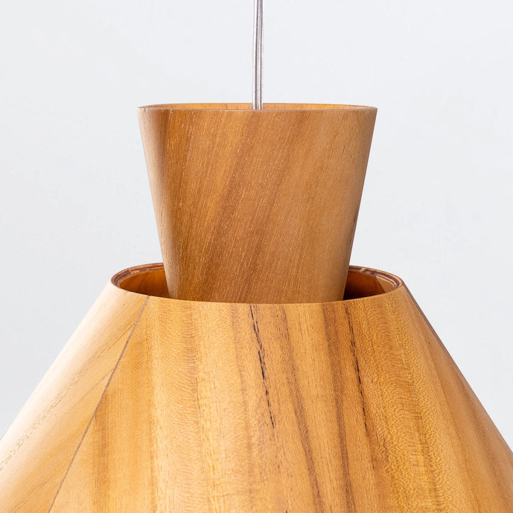 Lampada a sospensione Conical teak Ø40 E27 Quintiesse