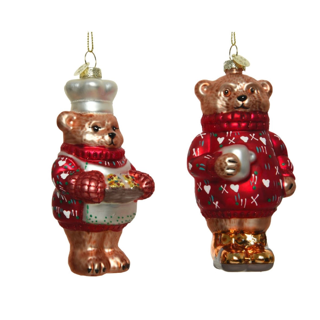 Addobbo orso in cucina Kaemingk