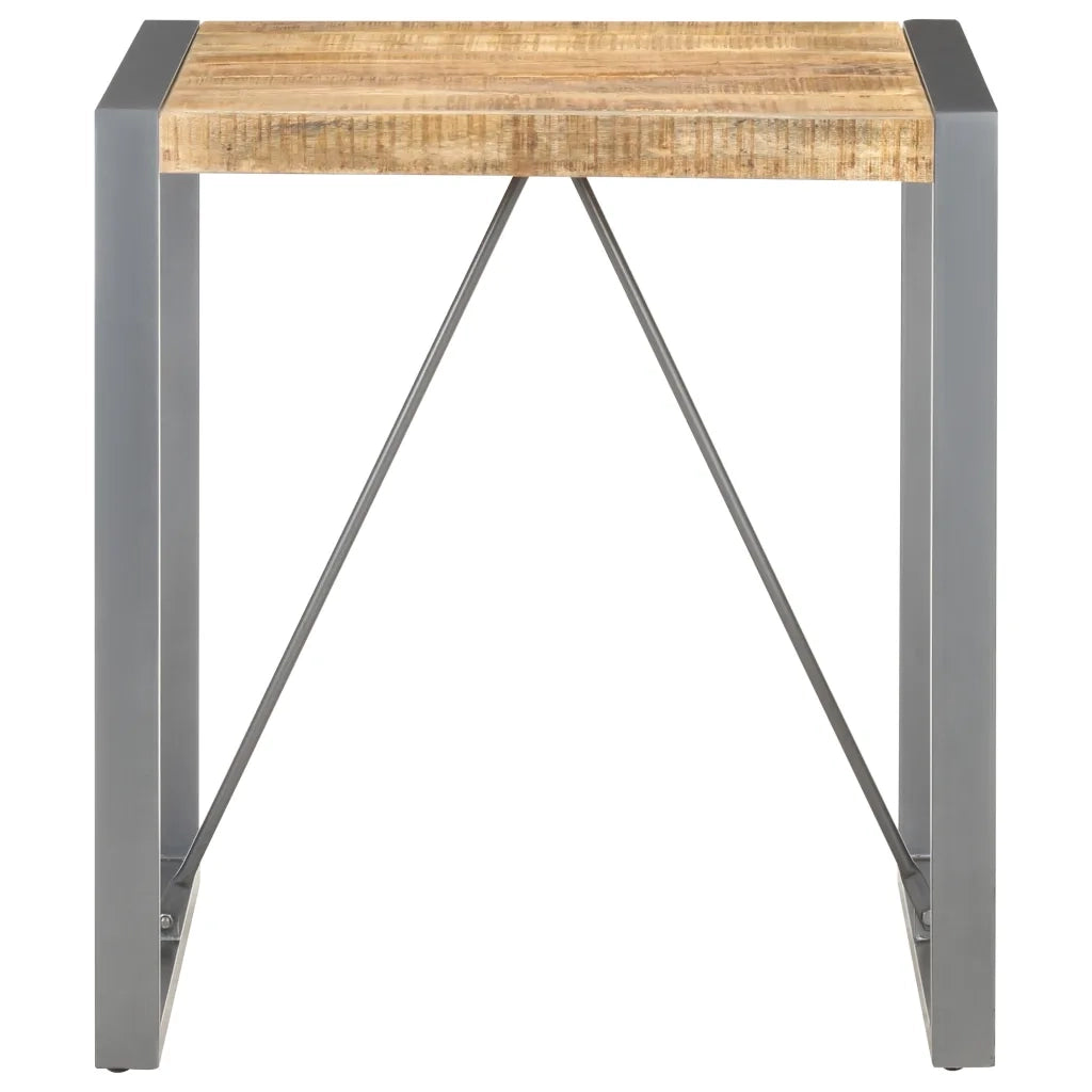 Tavolo da Pranzo 70x70x75 cm in Legno Massello di Mango Grezzo 321599