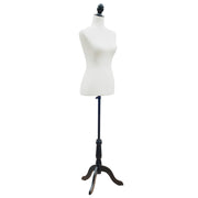 Manichino Busto Espositore ¨C Xylo ¨C Schiuma Legno Metallo Bianco