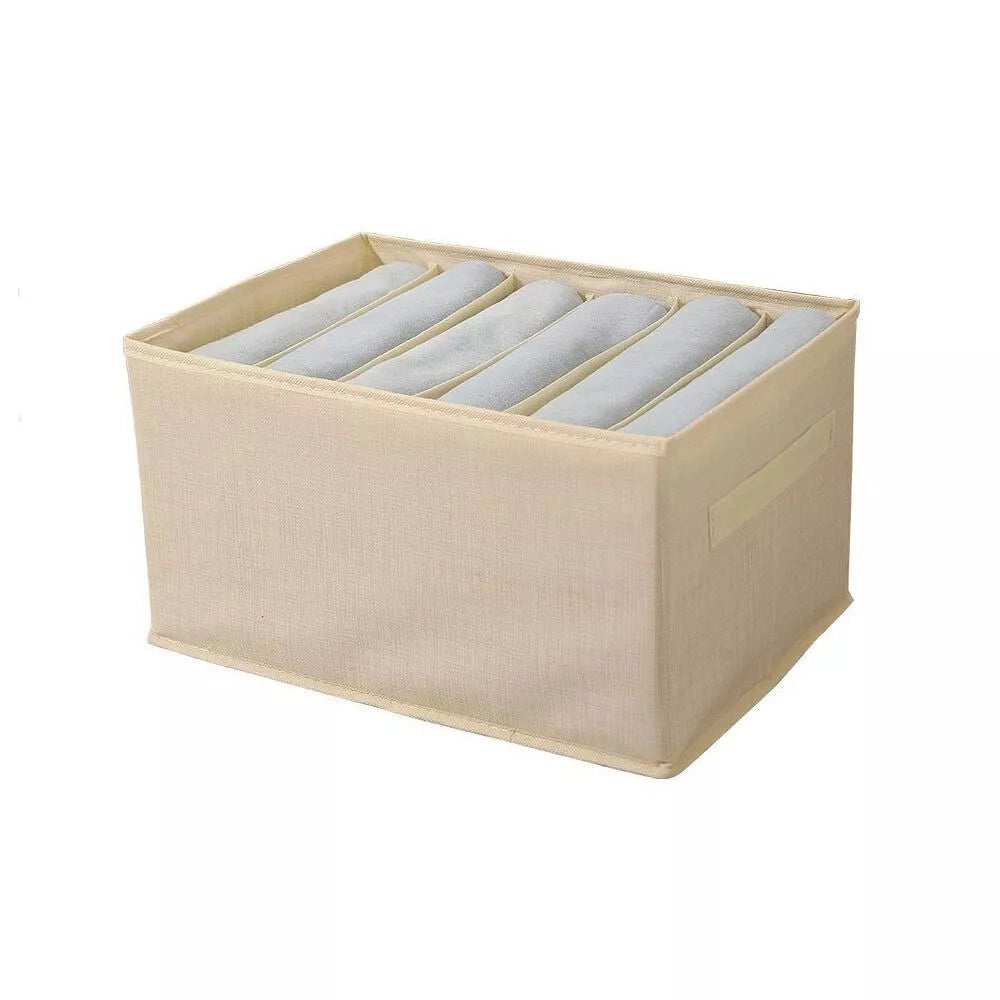Trade Shop - Organizer Salvaspazio Per Armadi Scatola Pieghevole 6 Scomparti 44x20x30cm 87403 -