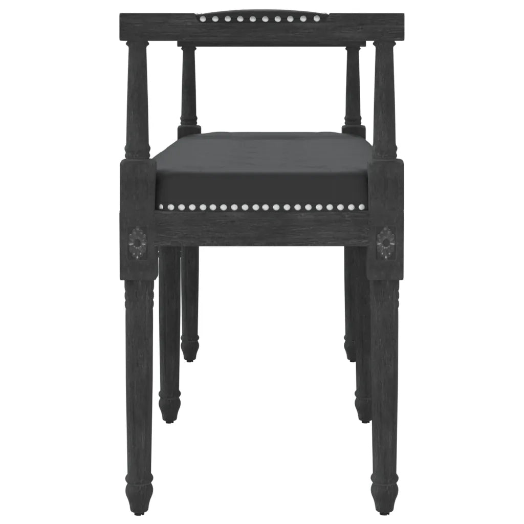 Panca Nera 110x40x70 cm in Velluto cod mxl 73306
