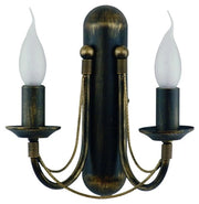 Applique Nowodvorski ARES nero oro 2xE14 metallo interno