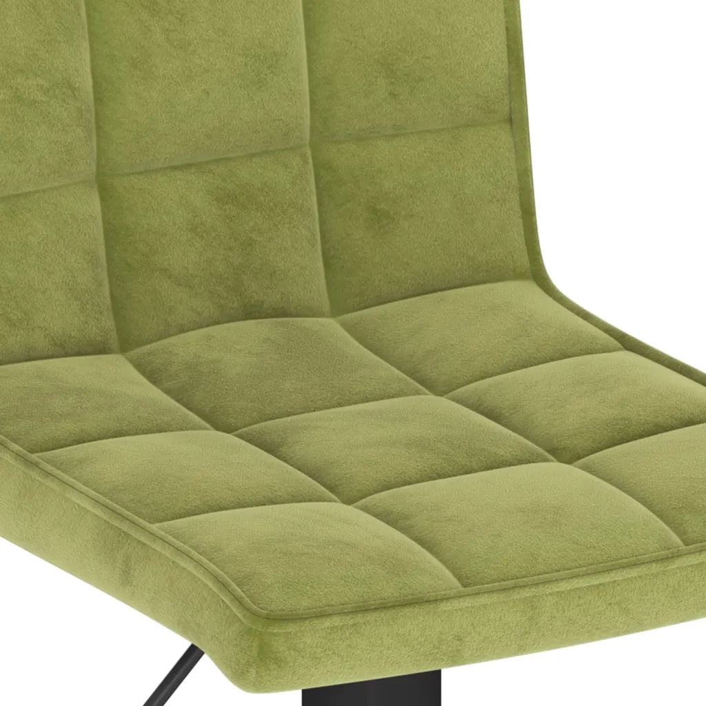 Sgabelli da Bar 2 pz Verde Chiaro in Velluto 335765