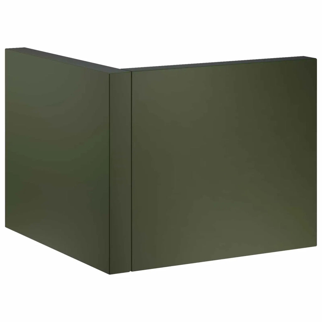 Muro di contenimento 2 pz 50 x 50 x 40 cm Acciaio Verde Oliva 8015220