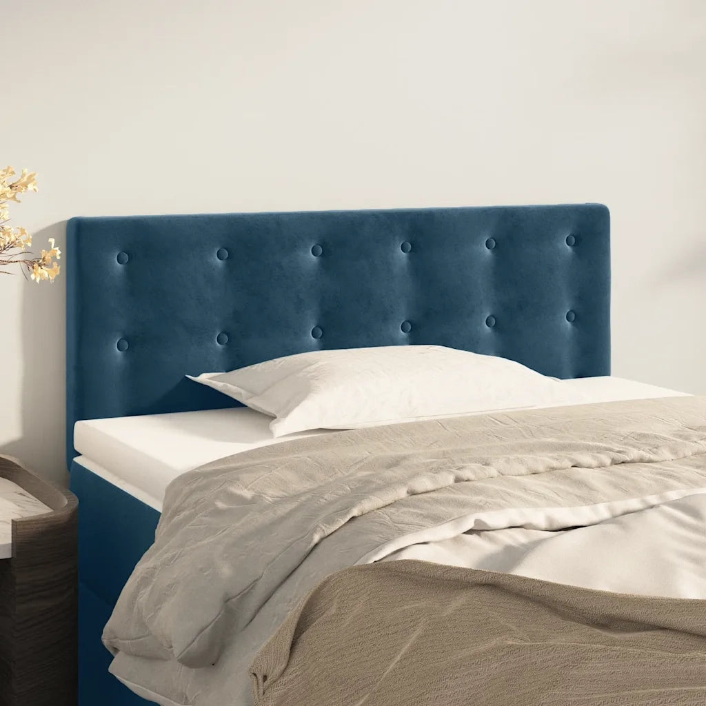 Testiera Blu Scuro 100x5x78/88 cm in Velluto 346454