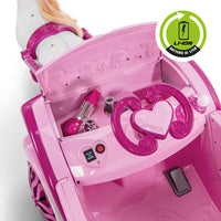 Carrozza Delle Principesse Disney Elettrica Con Cavallo 7,2V Rosa