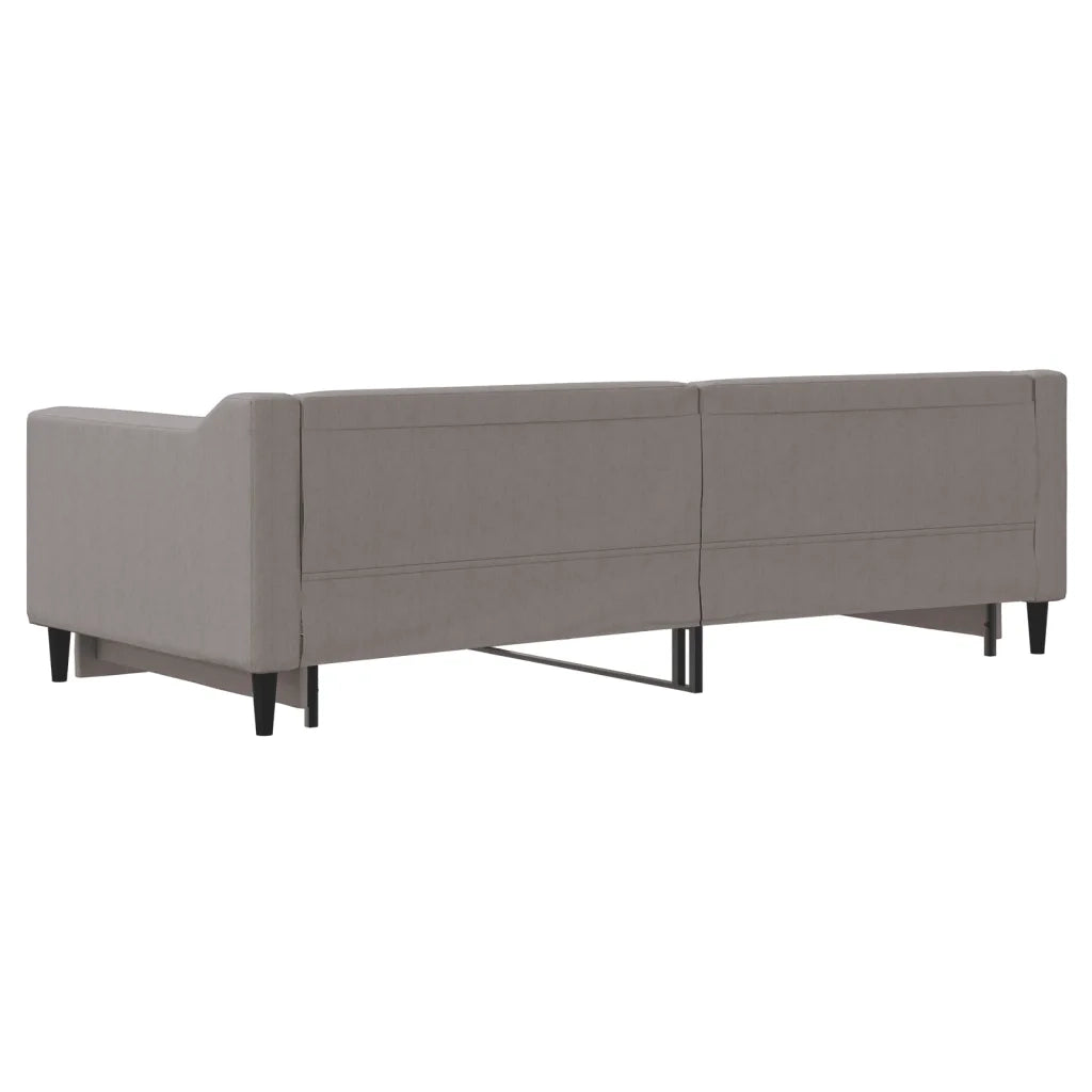 Divano Letto con Letto Estraibile Tortora 90x200 cm in Tessuto 3197429