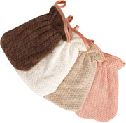 Set di 4 asciugamani morbidi per viso e corpo - Tessuto a rete di corallo e microfibra - 13 x 20 cm