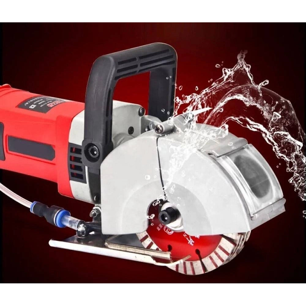 Trade Shop - Tracciatrice Scanalatrice A Disco 5 Dischi Scanalatore Muro 2800w Pompa Acqua -