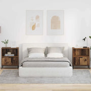 Comodini 2 pz-Set di 2 Tavolino da notte Legno vecchio 49 x 36 x 61 cm Legno multistrato