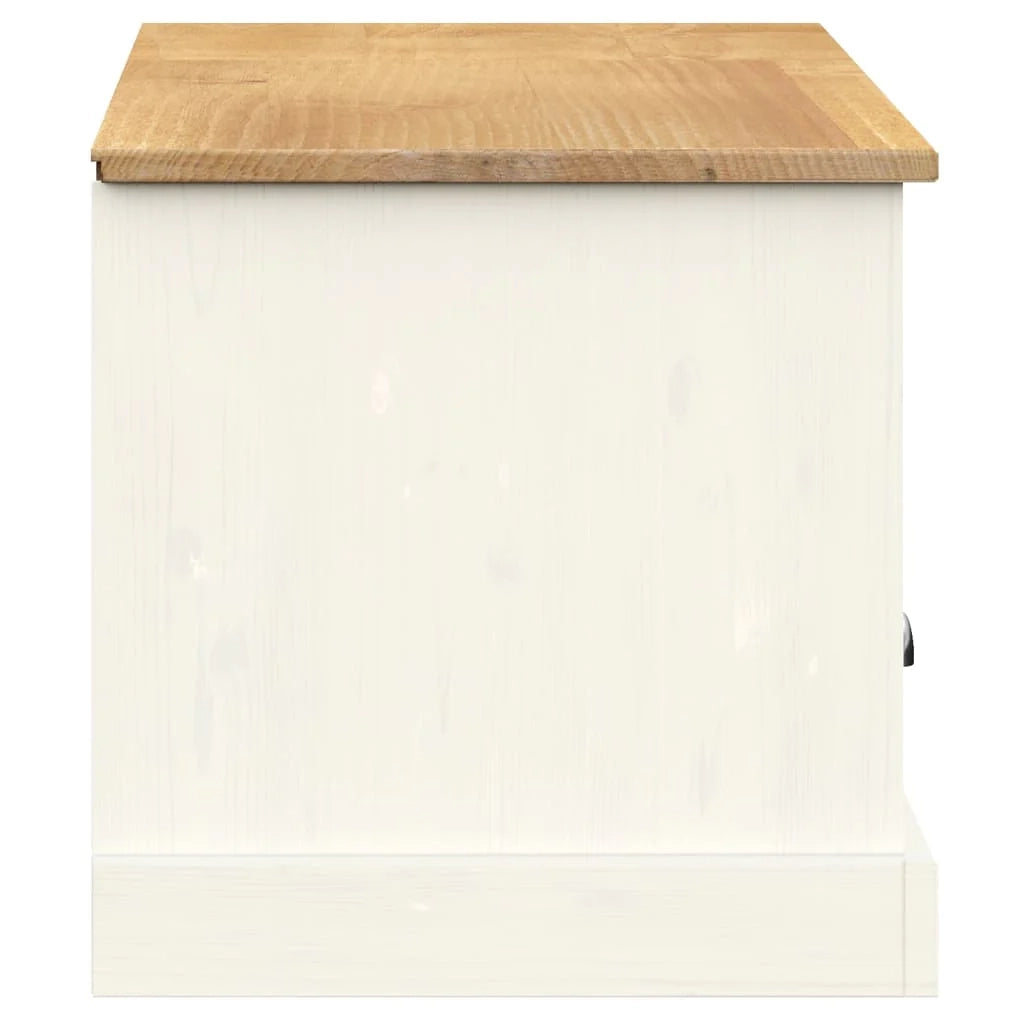 VIGO Mobile TV multimediale Mensola TV Credenza Sala da pranzo Soggiorno Camera da letto 156 x 40 x 40 cm Legno massello di pino bianco 02_0028511