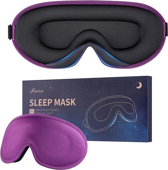 Occhiali da Sonno in Schiuma - Occhiali da Sonno Zucche per Uomo e Donna - Occhiali da Sonno per Viaggi e Yoga - Blu Scuro